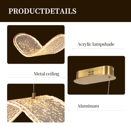 Wave Shaped Pendant Light