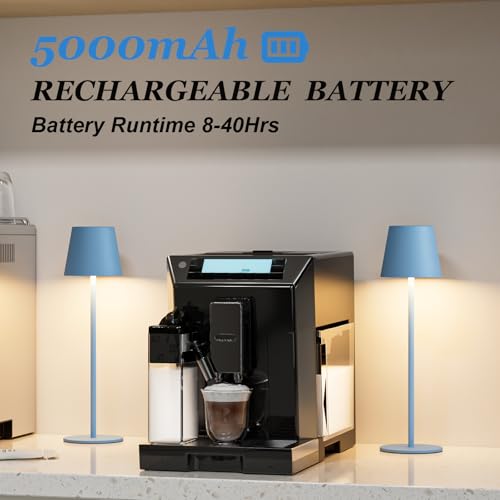 Cordless Table Lamp Rechargeable Blue (2 Count)