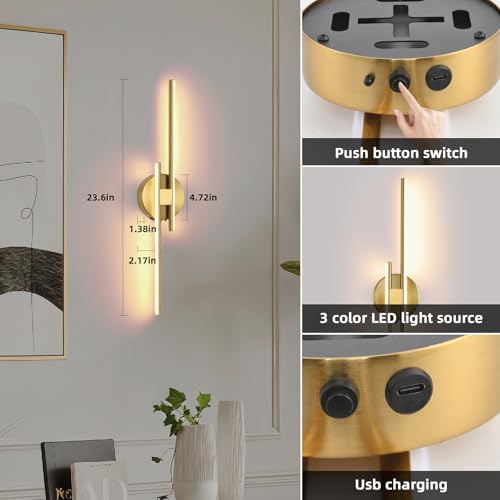 Battery Operated Wall Sconce Set of 2 (2 Count)