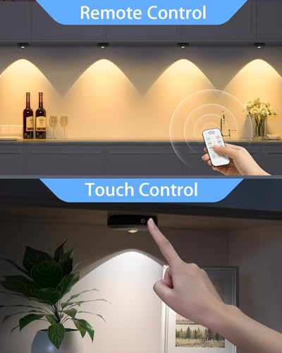 Puck Lights with Remote Control (6 Count)