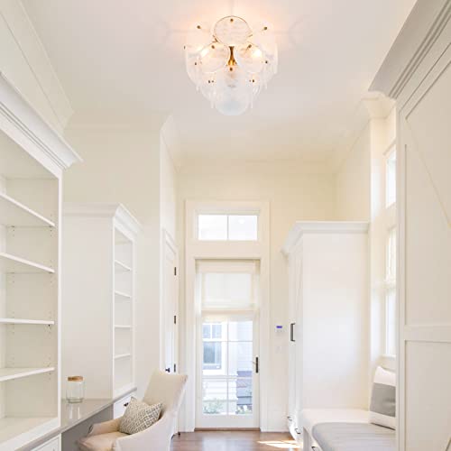 Modern Flush Mount Glass Ceiling Light