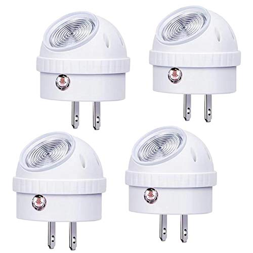 Plug in LED Night Light Dusk to Dawn Sensor Warm White 4 Pack (4 Count)
