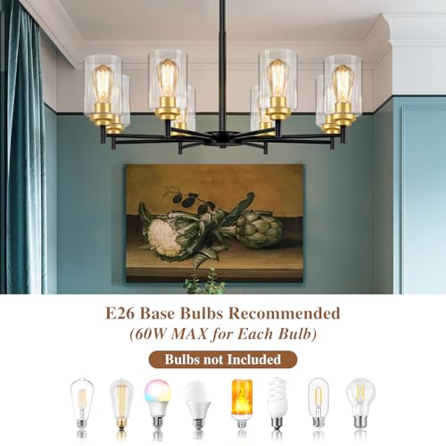 D33.5" Chandelier for Dining Room (8 Count)