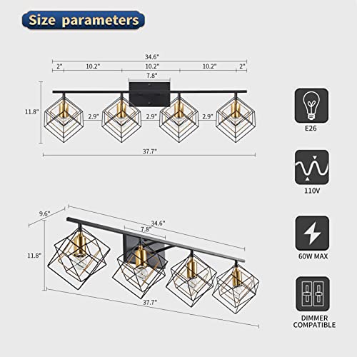 4 Light Vanity Light for Bathroom