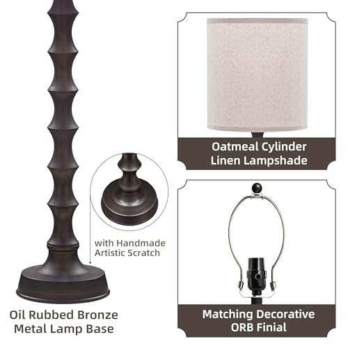 30.5" Rustic Buffet Table Lamps for Living Room Set of 2 (2 Count)