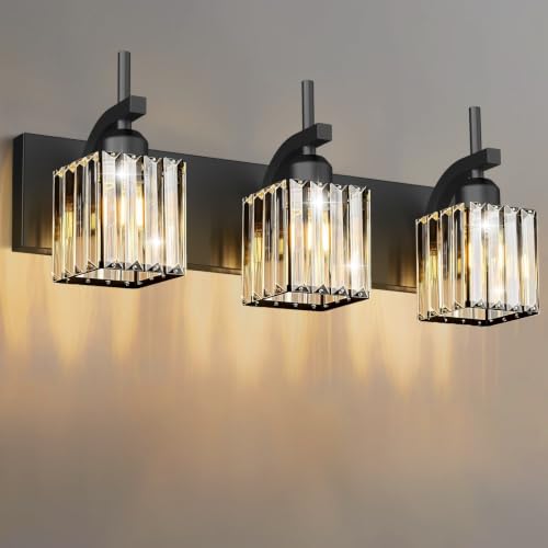 Black Vanity Light (Black / 3-Light)