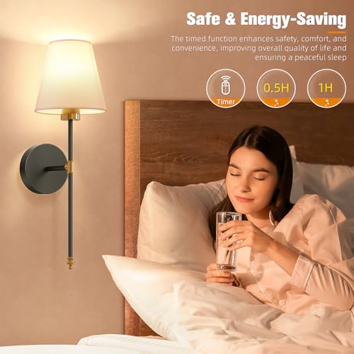 Battery Operated Wall Sconce Set of 2 (2 Count)