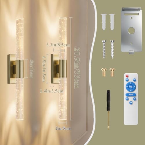 Battery Operated Wall Sconces Set of 2