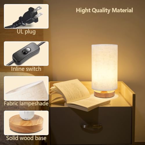 Small Bedside Table Lamp for Bedroom