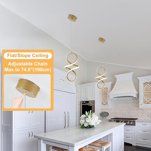 Spiral Kitchen Pendant Lighting