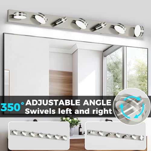 55.12inch Brushed Nickel Vanity Light Fixtures