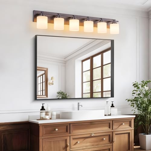 Modern Bathroom Light Fixtures Over Mirror