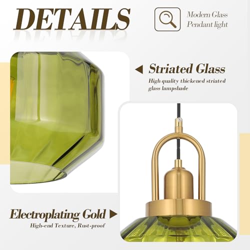 9in Mid Century Modern Pendant Light
