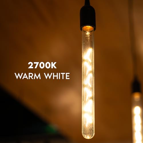 Vintage T9 Long LED Tube Light Bulbs 60W Equivalent (4 Count)