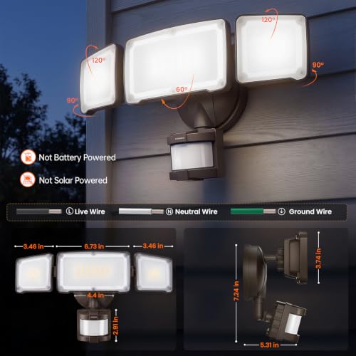 LED Security Light Motion Sensor Outdoor Lights