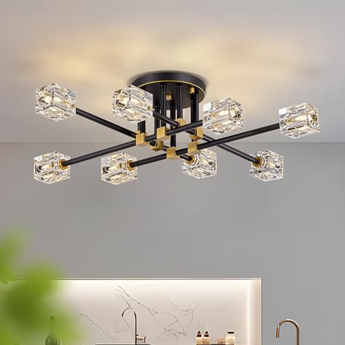 Modern Crystal Ceiling Light Fixture