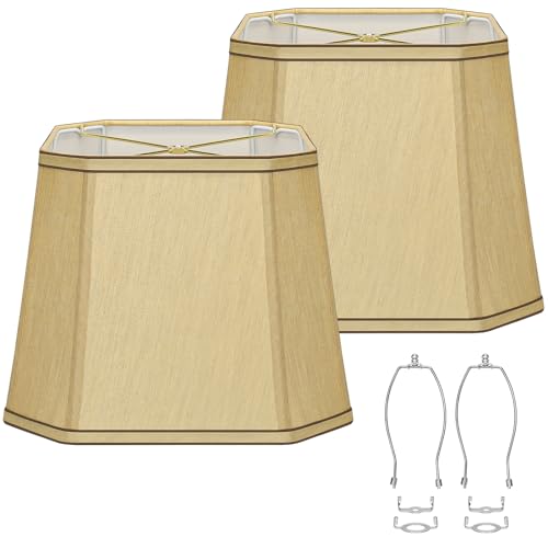 Rectangle Cut Corner Lamp Shades Set of 2 (2 Count)