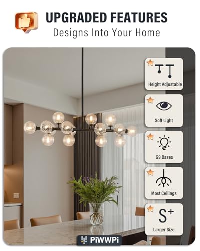 Glass Globe Sputnik Chandelier