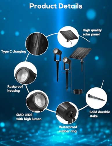 Solar Landscape Spotlights (8 Count)