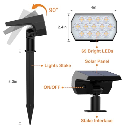 Solar Spotlight Outdoor (6 Count)