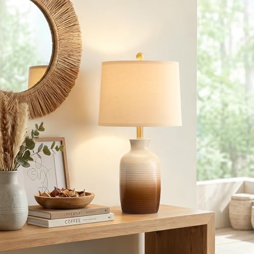 24'' Farmhouse Handcrafted Table Lamp for Living Room