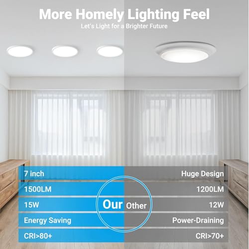 2 Pack LED Flush Mount Ceiling Light (2 Count)