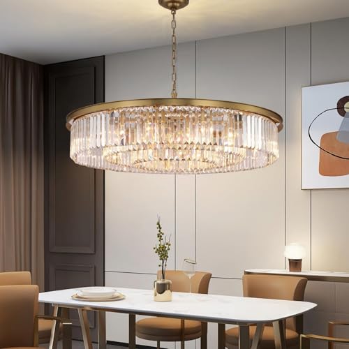 Large Crystal Chandelier Modern Luxury Pendant Ceiling Lights Fixture 18