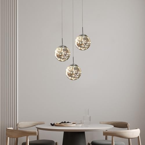 Pendant Lights Modern Crystal Chandeliers Hanging Light Fixture for Kitchen Island Sphere Pendant Light