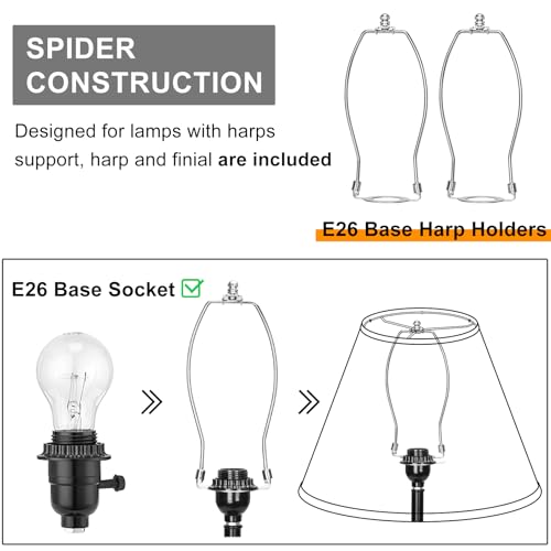 Large Empire Lamp Shades Set of 2 (2 Count)