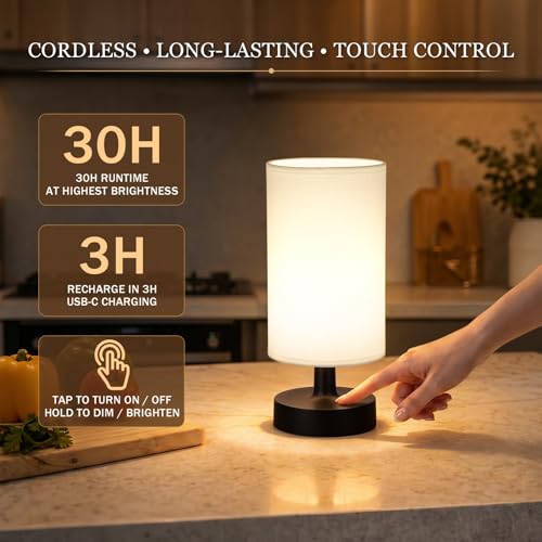 Cordless Table Lamp Rechargeable Small
