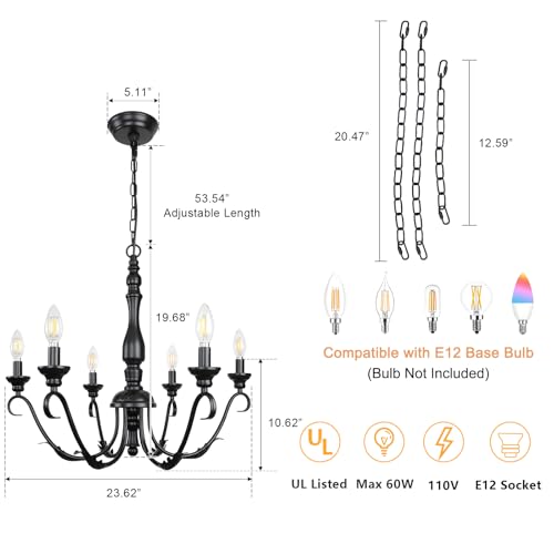 23.62'' Modern Farmhouse Chandeliers
