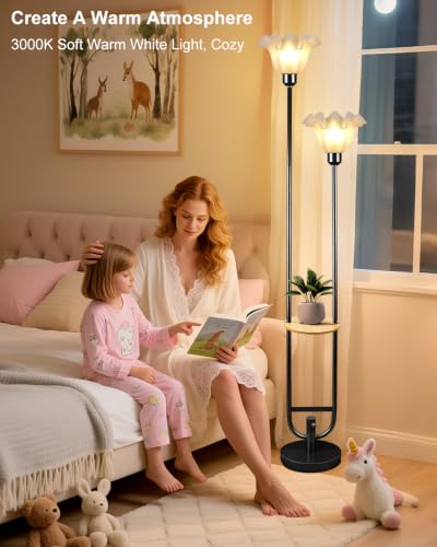 Dimmable Flower Floor Lamp for Living Room (2 Count)