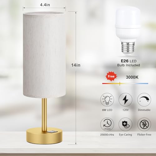 Bedside Table Lamp for Bedroom