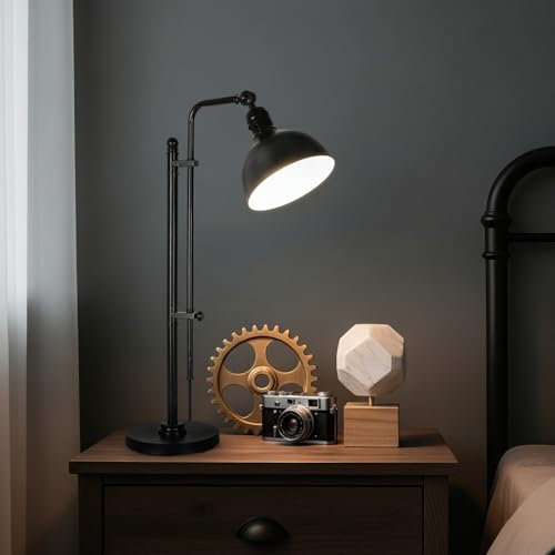 Industrial Adjustable Desk Lamp for Home Office