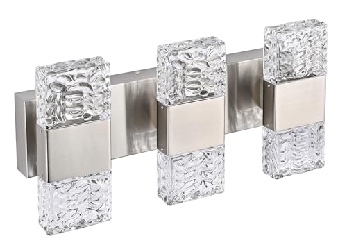 3 Light Brushed Nickel LED Vanity Light Bar