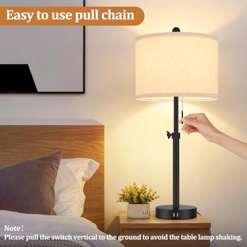 Adjustable Table Lamps for Bedroom Set of 2 (2 Count)