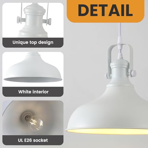 White Pendant Light (3 Count)