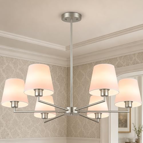 Brushed Nickel Chandeliers for Dining Room