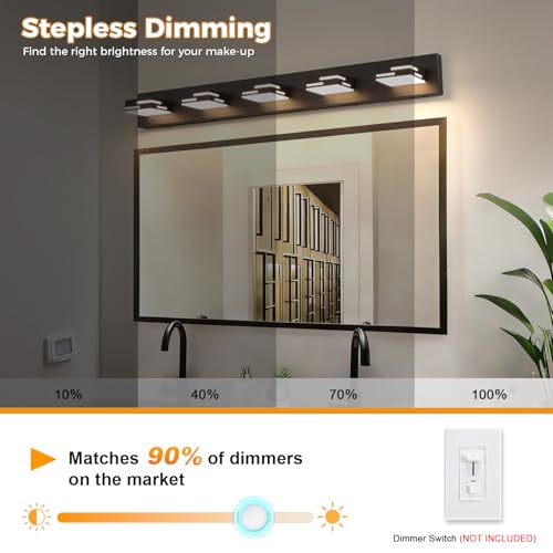 5 Light 5CCT Modern Bathroom Vanity Light Fixtures