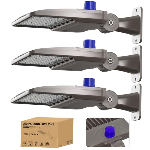 LED Parking Lot Light 150W 21000LM 5000K (3 Count)