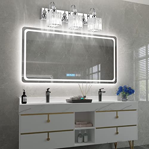 Chrome Crystal Bathroom Vanity Light