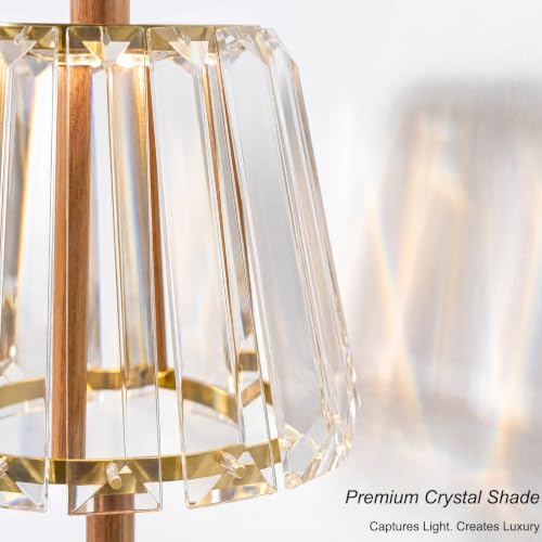 13" Small Crystal Cordless Table Lamp