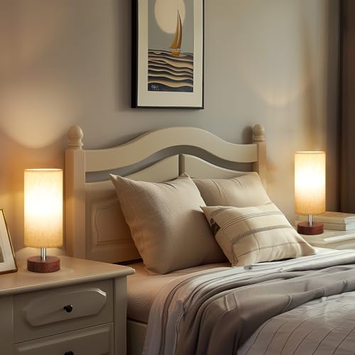 Table Lamps Set of 2 （Cream Shade (2 Count)