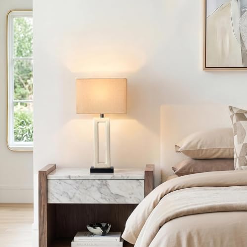 22" Modern Ceramic Table Lamps Set of 2 (2 Count)