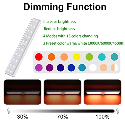48 LED Under Cabinet Lighting Wireless (4 Count)