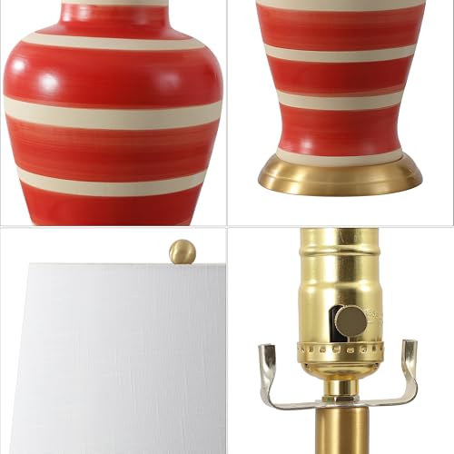 Julian Classic Ceramic Urn Metal LED Table Lamp 29"