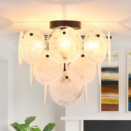 Modern Flush Mount Glass Ceiling Light