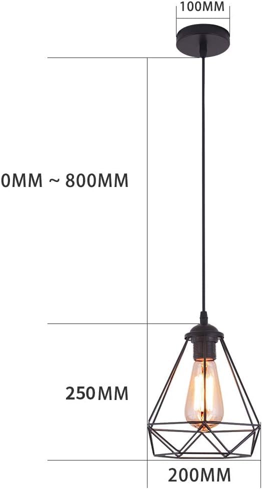 2 Pack Black Pendant Lights Kitchen Island