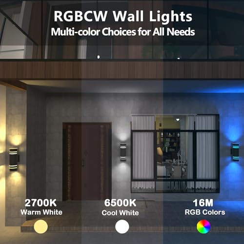 RGB Outdoor Wall Lights