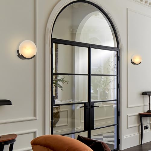 1 Light Black Modern Wall Sconces for Bedroom